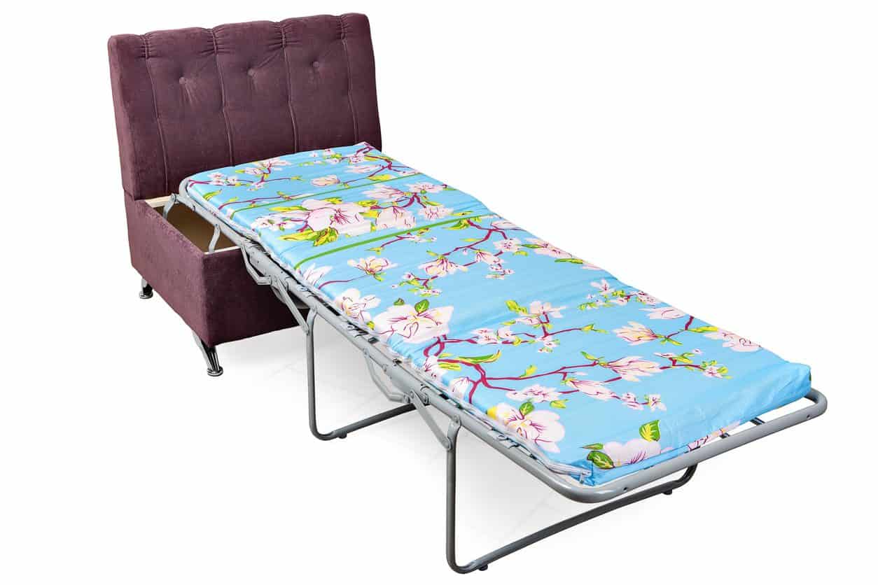 folding bed with 6 mattress