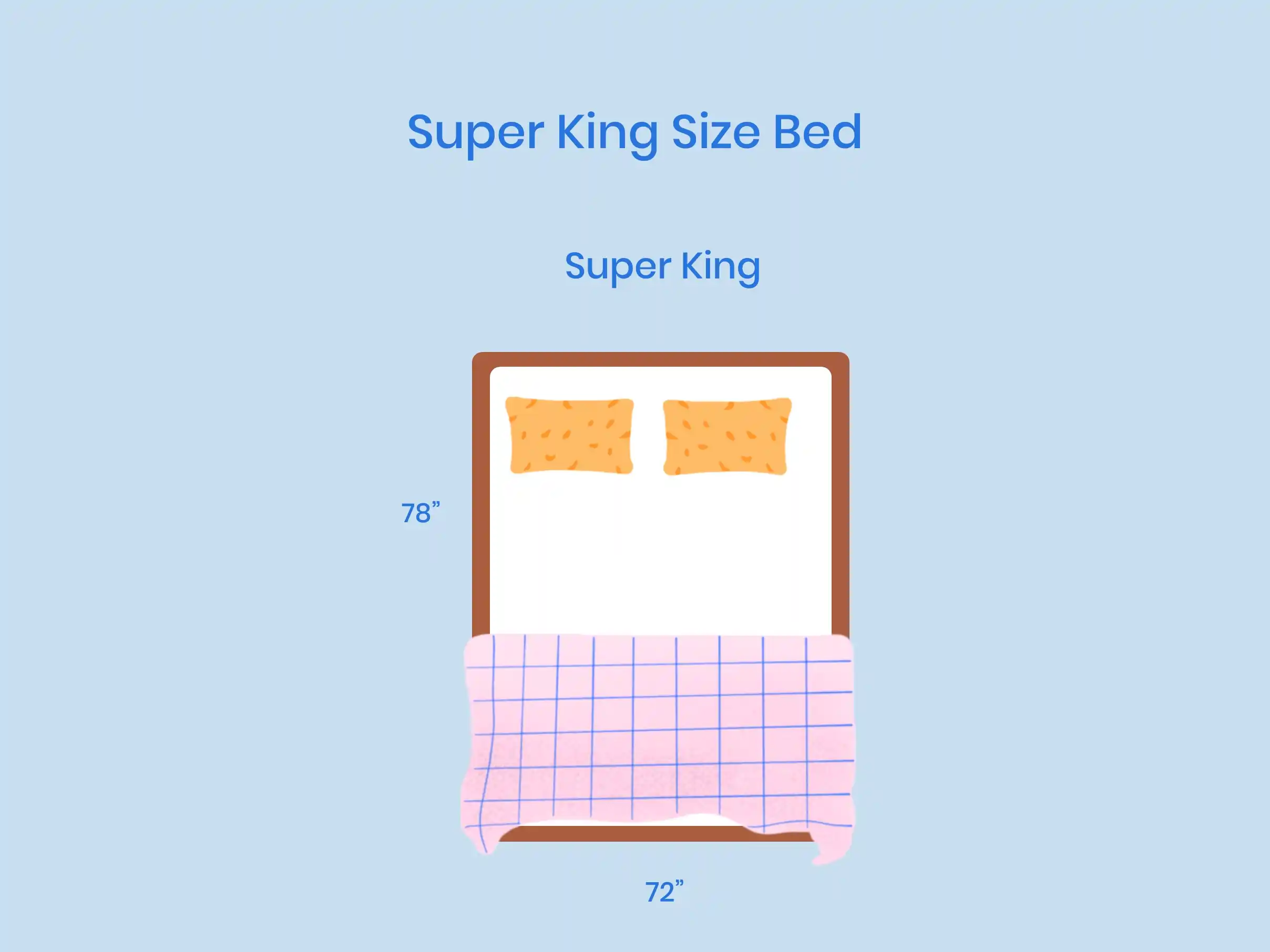 king bed illustration