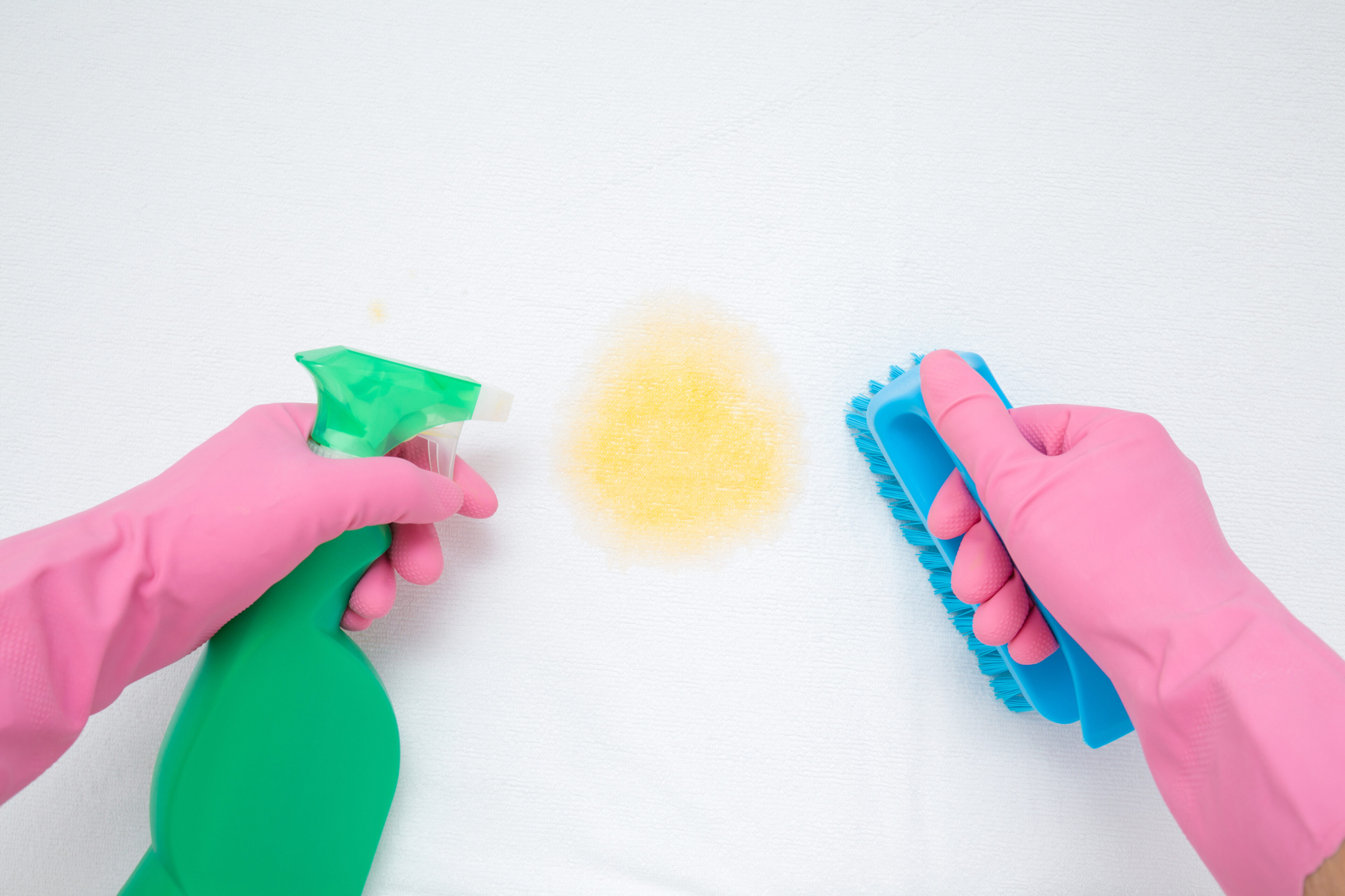 remove pee stains from mattress pad